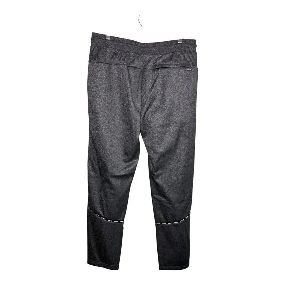 Hurley Mens Slim Charcoal Athletic Pants Fleece Lining XL